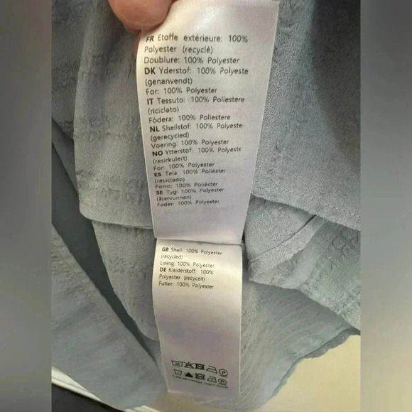 Samsoe Samsoe Dusty Blue Jolie Wrap Long Sleeve Mini Dress - Picture 14 of 14